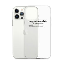 Load image into Gallery viewer, Ungovernable iPhone Case BLK TXT