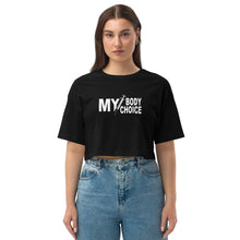 Load image into Gallery viewer, My Body Crop Top WHT TXT