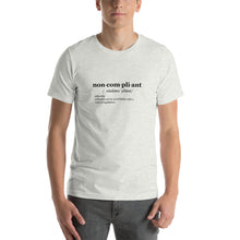 Load image into Gallery viewer, Non-Compliant T-Shirt BLK TXT