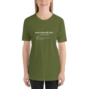 Non-Compliant T-Shirt WHT TXT