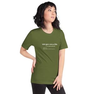 Ungovernable T-Shirt WHT TXT