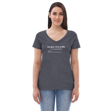 Load image into Gallery viewer, Ungovernable Women’s V-Neck T-Shirt WHT TXT