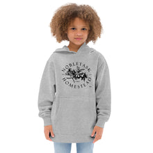 Load image into Gallery viewer, Nobletask Homestead Kids fleece hoodie BLK TXT