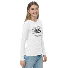 Load image into Gallery viewer, Nobletask Homestead Youth long sleeve tee BLK TXT