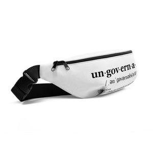 Ungovernable Fanny Pack BLK TXT