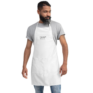 Ungovernable Embroidered Apron BLK TXT