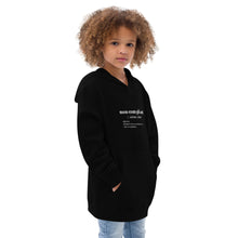 Load image into Gallery viewer, Non-Compliant Kids Fleece Hoodie WHT TXT