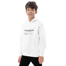 Load image into Gallery viewer, Non-Compliant Kids Fleece Hoodie BLK TXT