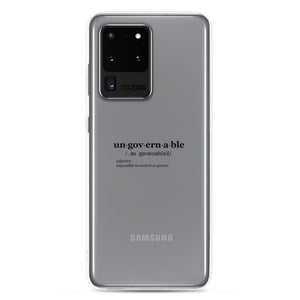 Ungovernable Samsung Case BLK TXT