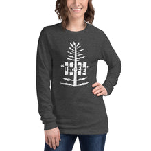 Load image into Gallery viewer, Tree Unisex Long Sleeve WHT TXT