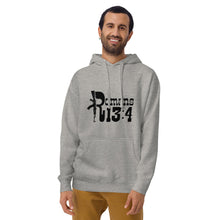Load image into Gallery viewer, Romans 13:4 Unisex Hoodie BLK TXT