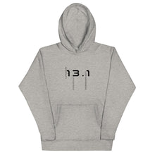 Load image into Gallery viewer, Thirteen Point One Unisex Hoodie BLK TXT