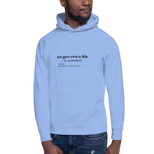 Load image into Gallery viewer, Ungovernable Unisex Hoodie BLK TXT