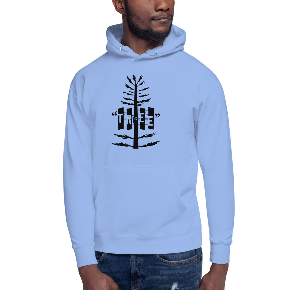 Tree Unisex Hoodie BLK TXT