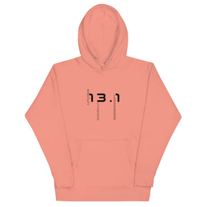 Thirteen Point One Unisex Hoodie BLK TXT