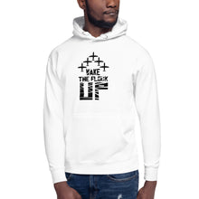 Load image into Gallery viewer, Wake The Flock Up Unisex Hoodie BLK TXT