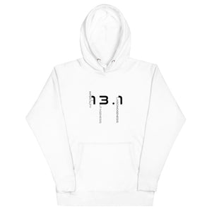 Thirteen Point One Unisex Hoodie BLK TXT