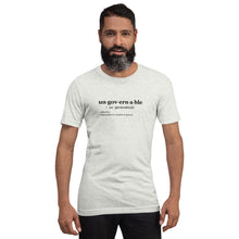Load image into Gallery viewer, Ungovernable T-Shirt BLK TXT