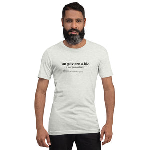Ungovernable T-Shirt BLK TXT