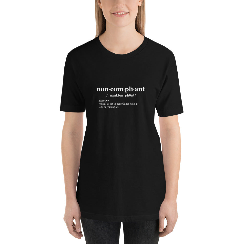 Non-Compliant T-Shirt WHT TXT