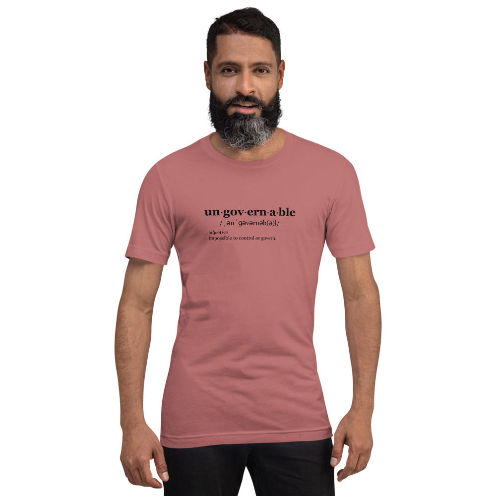 Ungovernable T-Shirt BLK TXT
