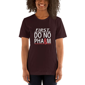 Do No Pharm T-Shirt WHT TXT