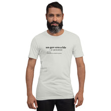 Load image into Gallery viewer, Ungovernable T-Shirt BLK TXT