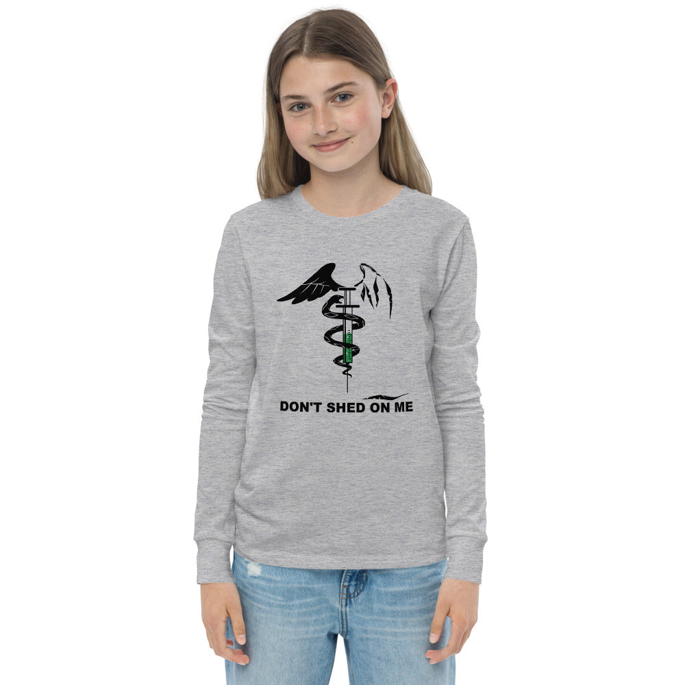 Don't Shed On Me Youth long sleeve BLK TXT