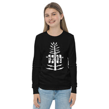 Load image into Gallery viewer, Tree Youth long sleeve WHT TXT