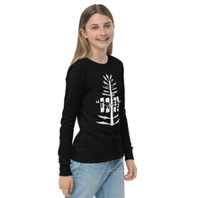 Load image into Gallery viewer, Tree Youth long sleeve WHT TXT