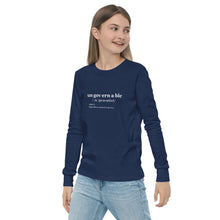 Load image into Gallery viewer, Ungovernable Youth long sleeve WHT TXT